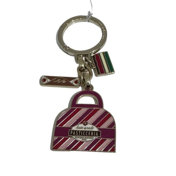 Kate Spade Dolci Pastries Metal Keyfob Bag Charm Keychain | eBay Kate Spade Dolci Pastries Metal Keyfob Bag Charm
